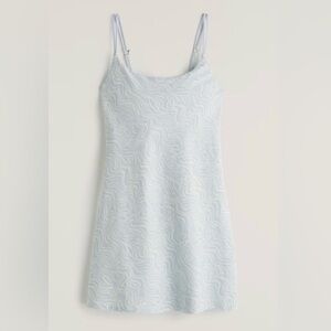 Abercrombie & Fitch Traveler Mini Dress Blue and White L